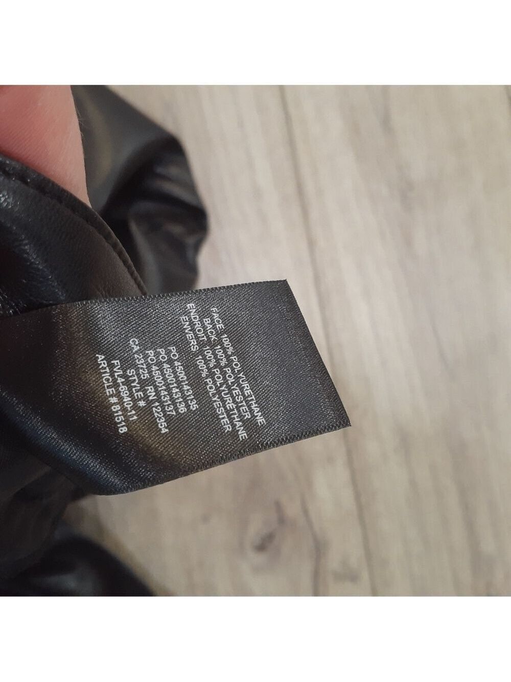 NWOT Wilfred Melina Straight Leg Vegan Leather Pant in Black - Picture 8 of 9